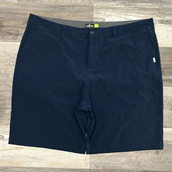 Quiksilver Amphibian Navy Blue Mens 44 Recycled Stretch Beachy Hybrid Shorts EUC - Picture 1 of 10